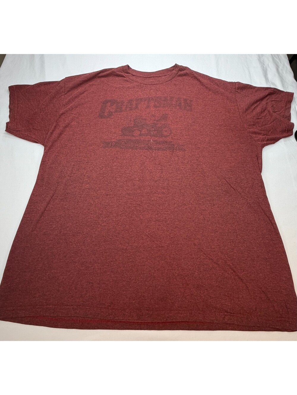 Craftsman Men T-Shirt Crew Neck Short Sleeve 2XL Red